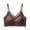 Brown, variant on Zpanxa Wireless Bras for Women Seamless Push-up Lace Trim Adjustable Straps Everyday Bra Beige 38BC