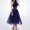 Navy, variant on Women Tutu Skirt Plus Size Mesh Tulle Pleated Princess Mesh Bubble Carnival Petticoat Skirt