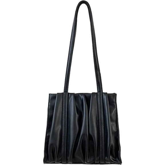 CoCopeaunt Tote Bag Women Casual PU Stylish Shoulder Bag Fashion Quilted Comfortable Pleated Ladies Handbag