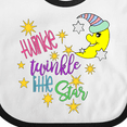thumbnail image 4 of Inktastic Twinkle, Twinkle, Little Star with Yellow Moon in Night Cap Boys or Girls Baby Bib, 4 of 4