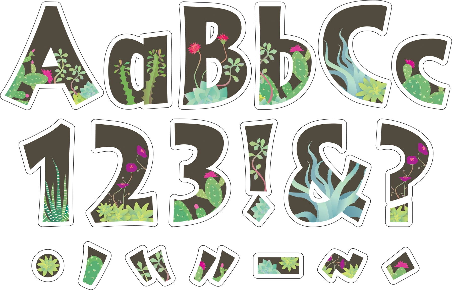 Barker Creek Prickles 4" Letter Pop-outs - 510 Characters