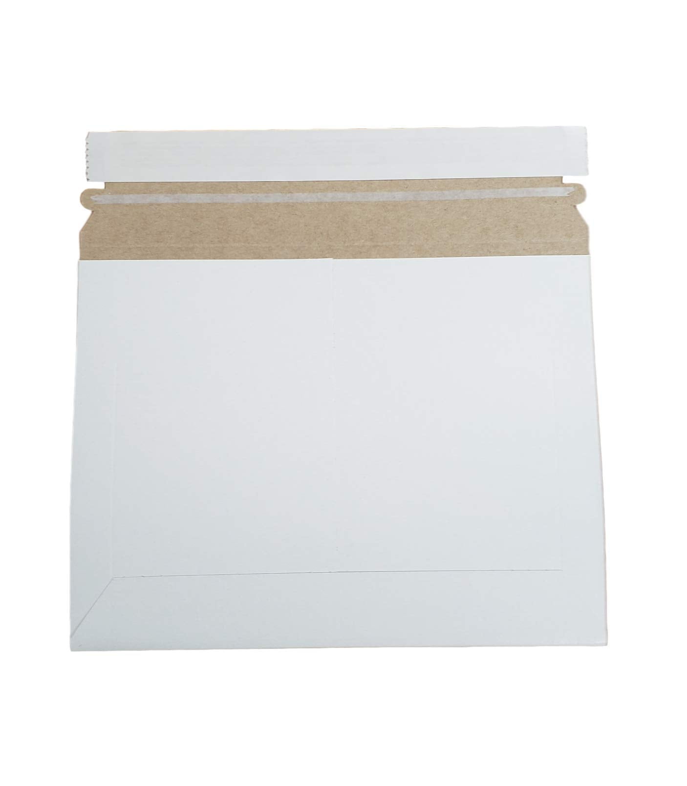 Hard Stay Flat White Mailers Envelopes with SelfSeal Tape for