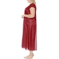 thumbnail image 5 of EZI Nightgowns for Women - Soft & Breathable Satin Night Gowns for Adult Women - Medium to Plus Size Womens Sleep Shirts - Long Mid-Length Nightgown, 5 of 9