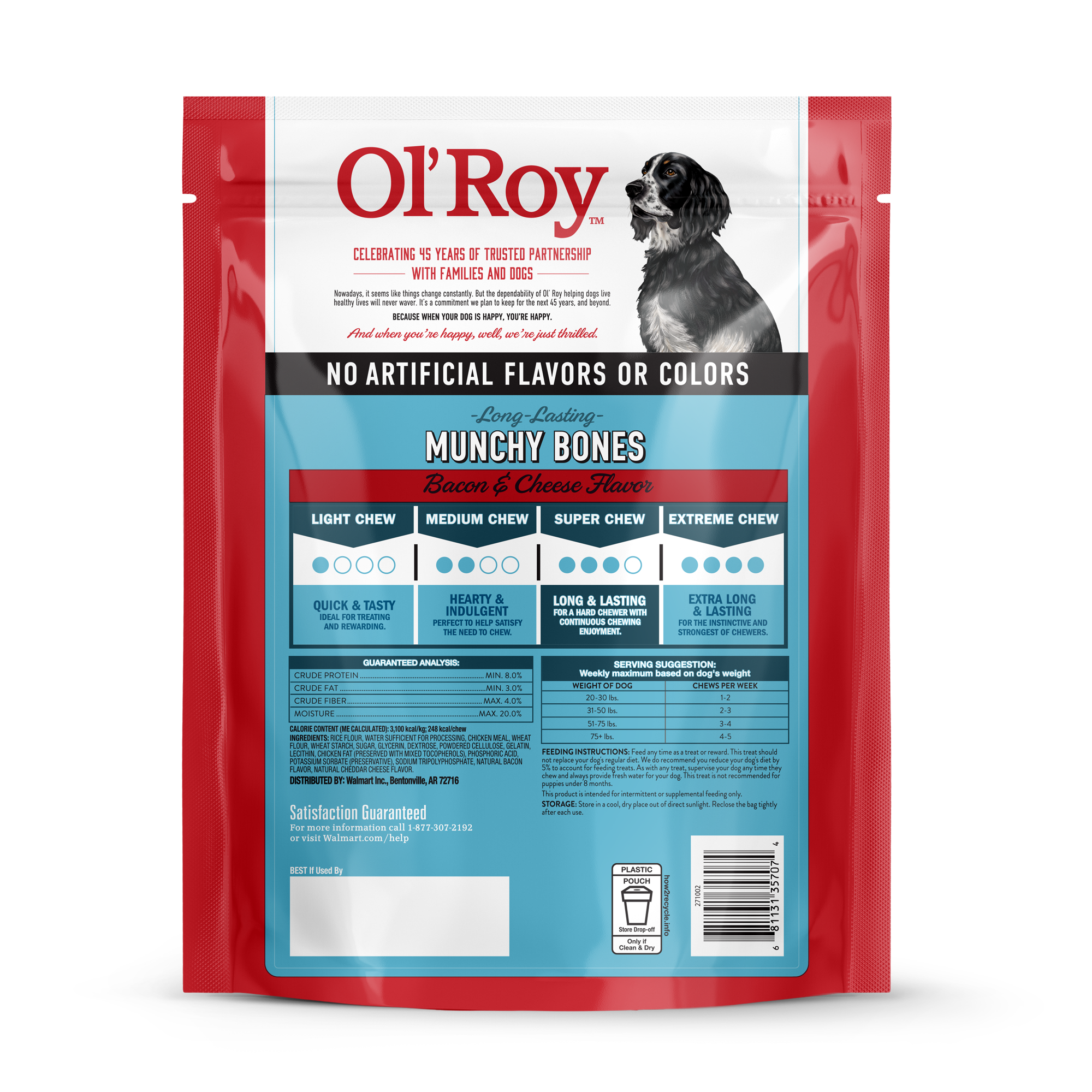 Ol' Roy Munchy Bone Bacon & Cheese Dog Treats photo 6