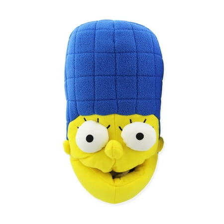 

The Simpsons Novelty Plush Adult Womens 3D Marge Simpson Face Slippers TSF201Y