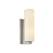 13 Sonneman Suspended Glass - Sonneman 3781.13 Century 2 Light Wall Sconce in Satin Nickel,