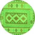thumbnail image 1 of Ahgly Company Indoor Round Oriental Green Traditional Area Rugs, 4' Round, 1 of 1