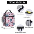 thumbnail image 6 of Valentines Day Pattern Cup Of Coffee Flow Reusable Insulated Lunch Bag - Waterproof & Portable Tote For Men And Women, 6 of 9