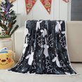 thumbnail image 2 of Flannel Throw Blanket with Reindeer for Couch, Bed, Holiday Decor (60x80 Inches), 2 of 7