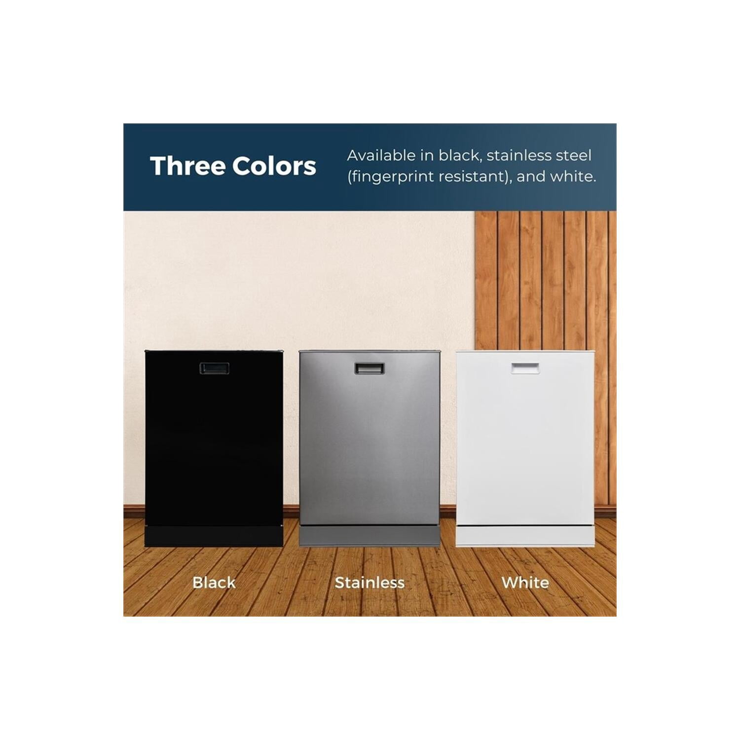 Equator 24" Stainless Steel Built-In Dishwasher w/ Top Control in Silver