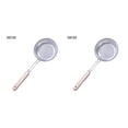 thumbnail image 3 of Matsuzay Cuchara coladora Cuchara de filtro inoxidable Cuchara colgante para freír Espumadera para cocina Cuchara para cocinar fideos Colador 14 # 2Conjunto, 3 of 6