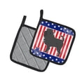 thumbnail image 2 of Carolines Treasures BB3348PTHD Patriotic Affenpinscher Pair of Pot Holders , 7.5HX7.5W, multicolor, 2 of 3