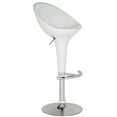 thumbnail image 2 of SAFAVIEH Zorab Round Swivel Mid Back Bar Stool, White, 2 of 6