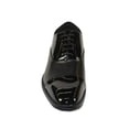 thumbnail image 2 of Men Santino Luciano Formal Dress Shoes Patent Leather Shiny Lace up C531 Black, 2 of 8