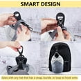 thumbnail image 3 of 2 Pack Hat Clip for Travel, Hands-Free Bag, Backpack, Purse, and Hiking Gear Clip-on Holder Strap for Baseball, Snapback, and Ponytail Caps - Black, 3 of 8