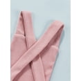 thumbnail image 6 of Qmyliery Baby Sleeveless Romper, Cute Solid Color Backless Strap Bodysuit Casual, 6 of 9