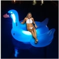 thumbnail image 3 of Swimline Giant Inflatable Transparent LED Light-Up Ride-On Swan Float | 90702, 3 of 6