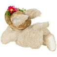 thumbnail image 5 of Northlight Rabbit with Floral Straw Hat Easter Figurine - 8.75" - Beige, 5 of 6