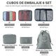 thumbnail image 4 of Juego de 6 estuches viaje plegables, organizador de equipaje, 4 of 6