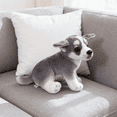 thumbnail image 2 of Cute Husky Dog Plush Toy Simulation Stuffed Soft Animal Pet Dog Pillow Christmas Gift, 2 of 4