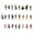 stand, variant on Rushawy 25 Pieces HO Scale 1:87 Figures Different Poses Train Park Street Passenger DIY sit