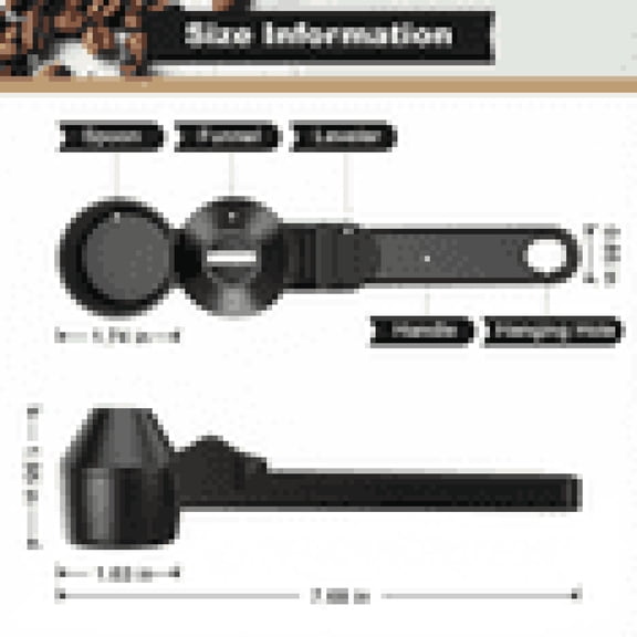 ACDANC 2-Pack Coffee Scoop Funnel for Ground Coffee,2 Tablespoon Powder Measuring Spoon