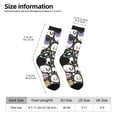 thumbnail image 2 of Bingfone Compression Socks for Women and Men Long Socks for Running Athletic Cycling Nurse- cartoon cute Skull star, 2 of 6
