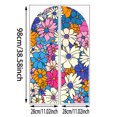 thumbnail image 4 of Adhesivos de pared coloridos con forma de arco floral de PVC, 4 of 4