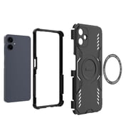 For Samsung Galaxy A06 Magnetic Phone Case,Military-Grade Drop Protection,Compatible with Mag-Safe,Heavy Duty Tough Rugged Shockproof Dropproof Grip Armored Slim Phone Case Cover,Green