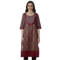 thumbnail image 1 of Moomaya Kurta Imprimée Prête à l'Emploi pour Femmes Kurti Ethnique en Coton Formel et Fête, 1 of 6
