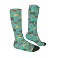 thumbnail image 3 of Picia Women Crew Soft Moisture-wicking Socks Cute Animals Pattern Design Cotton Socks, One Size fit All, 3 of 9
