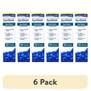 (6 pack) Advanced Eye Relief Eye Wash from Bausch & Lomb, Eye Irrigating Solution, 4 Fl Oz (118 mL) - Pack of 1