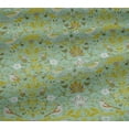 thumbnail image 5 of oneOone Viscose Jersey Light Mint Green Fabric Leaves|Bird & Floral Artistic Craft Projects Decor Fabric Printed By The Yard 60 Inch Wide, 5 of 5