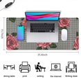 thumbnail image 5 of Long Mouse Pads for Desk,Pioneer Flower Floral Print Pattern Desk Mats on Top Of Desks, Desk Mouse Pad Extra Large with 3mm Non-Slip Base and Stitched Edge for Gaming,Office,Work,Home 35.4"x15.7", 5 of 6