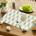 thumbnail image 5 of Btomtd Holiday Table Place Mats Spring Vintage Decor Bunny Chick Household Kitchen Dining Decoration Mats, B, 5 of 6