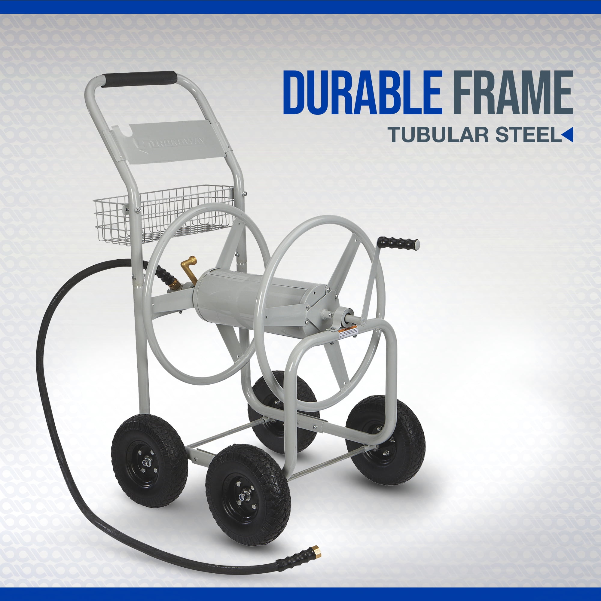 Strongway Garden Hose Reel Cart, 400ft. Capacity, Fits 5/8in. Hose