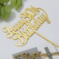 thumbnail image 3 of Cake topper sodasos Feliz 30.º cumpleaños dorado de acrílico, 3 of 6