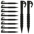 thumbnail image 2 of Shisuyan Tarp Tent Fixing Pegs Black Plastic 10Pcs 5.7In, 2 of 8