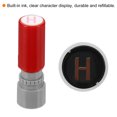 thumbnail image 4 of Uxcell 7mm Letter Stamps Character Alphabet H Plastic Self Inking for Classroom Scrapbooking, Red, 4 of 5
