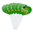 thumbnail image 1 of I Love My Indian Wife Heart Love Cupcake Picks Toppers Decoration Set of 6, 1 of 6