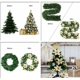 thumbnail image 5 of 120 piezas conjunto de flores de Navidad colgante de decoración de árbol de Navidad 2019 nuevo producto modelo de explosión transfronteriza flor de simulación de flor de plástico (conjunto rojo), 5 of 5