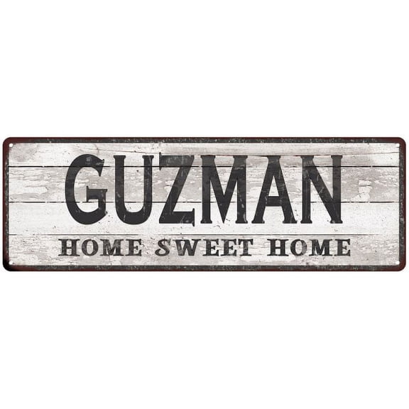 GUZMAN Home Sweet Home Country Look 6x18 Metal Sign 106180045429