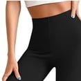thumbnail image 6 of Vmvidoty Women Legging Plus Size High Waist Capri Yoga Leggings Cropped Pant for Workout Black 2XL, 6 of 8