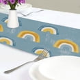 thumbnail image 4 of Yayeee Table Runner 90 inches Long Home Kitchen Dinning Party Decoration, Light Blue Rainbow, 4 of 7