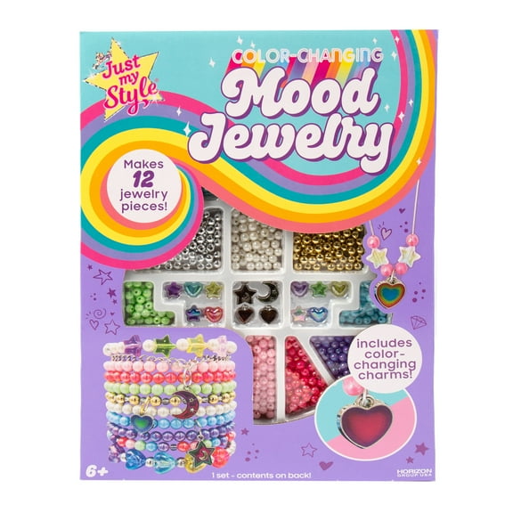 Just My Style Multicolor-Changing Mood Plastic Jewelry, Boys and Girls, Child, Ages 6 