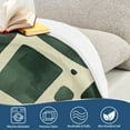 thumbnail image 4 of Yayeee Throw Blanket for Couch Soft Warm 50" x 60" Sofa Chair Bed Decoration, Green Geometric, 4 of 7