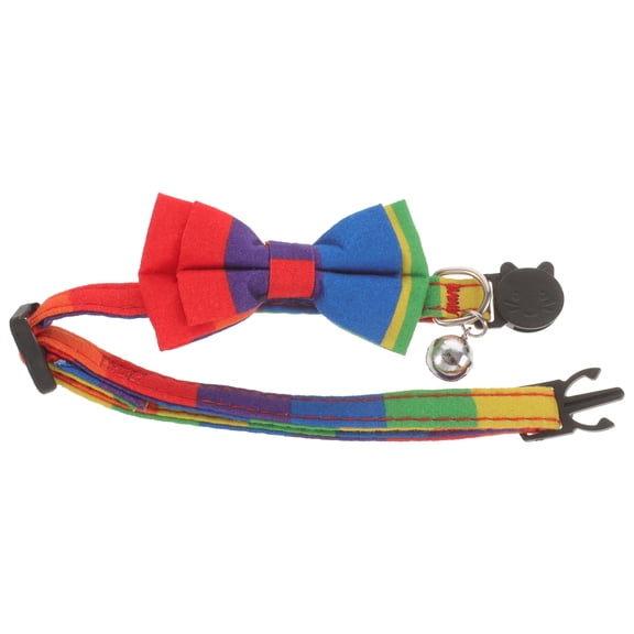 Supvox Cat Collar Bow Tie Decorative Pet Collar Fabric Multi for Cat 1Pack