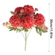 thumbnail image 2 of Ramo de rosas y peonías artificiales de seda para decoración de bodas y hogares | Arreglo floral artificial de mano para decoración de fiestas | Centro de mesa para eventos, 2 of 5