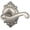 Satin Nickel, variant on Schlage Lock Company F170FLA605BRKRH Polished Brass Single Dummy Single Dummy Flair Door Lever with the Decorative Brookshire Rose for Right Handed Doors