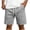 Dark Gray, variant on Mens Drawstring Waist Relaxed Fit Stretch Shorts - Nylon Spandex Casual Shorts with Side Pockets, Gray S-5XL,Size 5XL